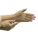isotoner Women &amp; Men Arthritis Compression Rheumatoid Pain Relief Gloves for joint support with Open/Full finger design
