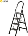 iSTAR Foldable 4-Step Steel Ladder with Hand