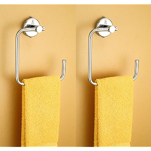 istar stainless steel 304 grade chrome finished half square shape towel ringnapkin holdertowel hanger pack of 2