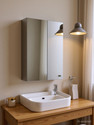 iSTAR Mirror Cabinet (14 X 20 Inches) Bathroom Wall Mounted Storage Stainless Steel Stainless Steel Wall Shelf (Number of Shelves - 4, Steel)