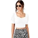 Istyle Can Sweetheart Neck Ruched Front Puff