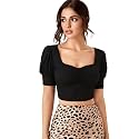 Istyle Can Sweetheart Neck Ruched Front Puff