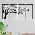 IT2M Wooden Pre-Laminated Bird Wall Art for Home Décor Items | Wall Décor Items | Room Decoration Items for Bedroom| Wall Hanging Decoration | Home Décor Items For Wall | Gift Items | Set of 3