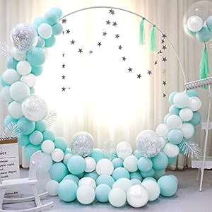 itaf blue amp white pastel balloons for birthdayanniversaryengagementweddingbaby showerfarewellany special event theme party decoration - pack of 50