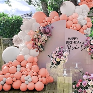 itaf peach and white pastel balloons for birthdayanniversaryengagementweddingbaby showerfarewellany special event theme party decoration peach amp white pastel