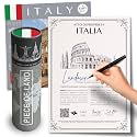 Italian Gifts for Women an Men | Real Piece of Italy | Highly Unique Italian Themed Gifts | Blank Certificate to Write in The Name of Your Choice | Rome Gift Ideas | Italian Christmas Gift