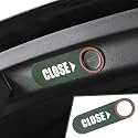 Italian Suede Interior Rear Trunk Liftgate Close Button Trim Sticker Frame Decor Accessories for Tesla Model Y 2020-2023 Model 3 2021-2023 Green