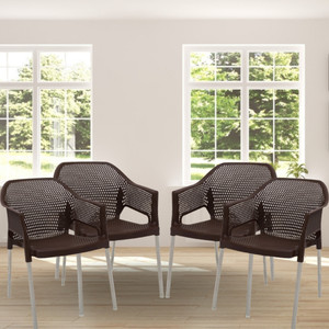 italica plasteel arm chair stainless steel legsmatte finishsturdy plastic chair set plastic outdoor chair