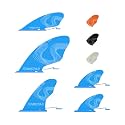 iTAOSTAR 5 Replacement Inflatable Paddle Board Fins, Replacement Set Includes 3 Center & 2 Side Fins, Detachable Quick Release Stand up padddle Board Fin for Most SUP Boards