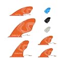 iTAOSTAR 5 Replacement Inflatable Paddle Board Fins, Replacement Set Includes 3 Center & 2 Side Fins, Detachable Quick Release Stand up padddle Board Fin for Most SUP Boards