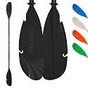 iTAOSTAR Adjustable Kayak Paddle, Aluminum Shaft and PP Blade, Floating Kayaking Oars with Anti-Freeze Grip & Drip Rings, 2-Piece Lightweight Oar for Kayak Canoe Fishing – 225-235 cm (88.6-92.5 in)