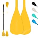 iTAOSTAR Adjustable SUP & Kayak Paddle, Stand Up Paddle for Beginer with Secure Lock,Lightweight Aluminum Alloy Shaft Flexible Black/Blue/Green/Orange/White