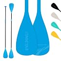 iTAOSTAR Adjustable SUP & Kayak Paddle, Stand Up Paddle for Beginer with Secure Lock,Lightweight Aluminum Alloy Shaft Flexible Black/Blue/Green/Orange/White