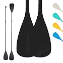 iTAOSTAR Adjustable SUP & Kayak Paddle, Stand Up Paddle for Beginer with Secure Lock,Lightweight Aluminum Alloy Shaft Flexible Black/Blue/Green/Orange/White