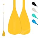 iTAOSTAR Adjustable SUP & Kayak Paddle, Stand Up Paddle for Beginer with Secure Lock,Lightweight Aluminum Alloy Shaft Flexible Black/Blue/Green/Orange/White
