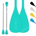 iTAOSTAR Adjustable SUP & Kayak Paddle, Stand Up Paddle for Beginer with Secure Lock,Lightweight Aluminum Alloy Shaft Flexible Black/Blue/Green/Orange/White
