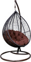 itaws hammock - White Net- White Stand- Red Cushion Iron Hammock