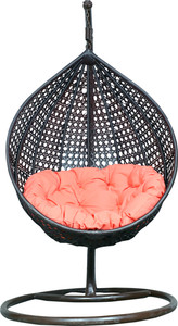 itaws hanging swing chair with stand include soft fluffy cushion pillow iron hammock black pink diydo-it-yourself