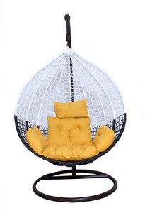 itaws hanging swing chair with stand include soft fluffy cushion pillow iron hammock