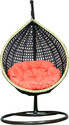 itaws Hanging Swing Chair With Stand Include Soft Fluffy Cushion Pillow Iron Hammock (Black, Green, Pink, DIY(Do-It-Yourself))