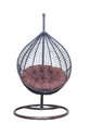 itaws Hanging Swing Chair With Stand Include Soft Fluffy Cushion Pillow Iron Hammock