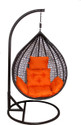 itaws Hanging Swing Chair With Stand Include Soft Fluffy Cushion Pillow Iron Hammock
