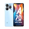 itel A70 (4GB RAM, 128GB ROM) Upto 12GB RAM with Memory Fusion | 13MP Dual Rear Camera &amp; 8MP Front Camera | 5000mAh with Type-C | Dynamic Bar | Side Fingerprint | Octa-Core Processor | Azure Blue