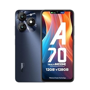 itel a70 4gb ram 128gb rom upto 12gb ram with memory fusion  13mp dual rear camera amp 8mp front camera  5000mah with type-c  dynamic bar  side fingerprint  octa-core processor  starlish black