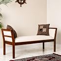 IThree Solid sheesham Wood 2 Seater Bench Living Room (Style 1)