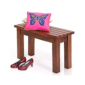 ithree solid sheesham wood solid sheesham wood 2 seater sitting bench for home and living room honey finish