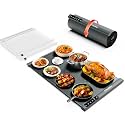 iTRUSOU Food Warming Mat 25.2x16 – Extendable Roll-Up Electric Warming Tray with 7 Temp Settings, 99H Timer, Switchable℃/℉, Interlocking Expansion Design, Ideal for Buffet Parties Chafing Dishes