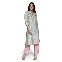 Itse Women's Viscose Regular Shirt (SS22ITI428KUCHD_Blue_L)