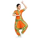 ITSMYCOSTUME Bharatnatyam Costume Dress for Girls Set