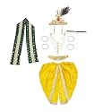 ITSMYCOSTUME Krishna Dress for Baby Boy &amp; Kids. Complete set with Dhoti,Patka Jewellery. Little Krishna Ji/Kanha/Janmasthmi Costume(satin Booti/5 Mala)