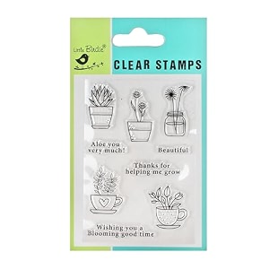 itsy bitsy blooming good time clear stamps set 43 x 62 inch 9pc for card making scrapbooking journaling diy craft handmade creative projects