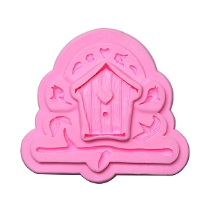 itsy bitsy - silicone mould bird house 132  121  12cm 1pc