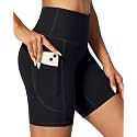 IUGA Biker Shorts Women 6" Tummy Control Workout Yoga Compression Shorts