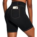 IUGA Biker Shorts Women 6" Tummy Control Workout Yoga Compression Shorts