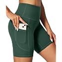 IUGA Biker Shorts Women 6" Tummy Control Workout Yoga Compression Shorts