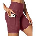 IUGA Biker Shorts Women 6" Tummy Control Workout Yoga Compression Shorts