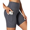 IUGA Biker Shorts Women 6" Tummy Control Workout Yoga Compression Shorts
