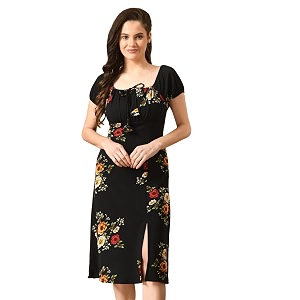 IUGA Womens Half Sleeve Round Neck Printed