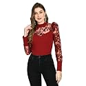 IUGA Women Regular Sleeve High Neck Solid