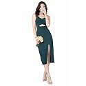 IUGA Womens Cut-Out Midi Dress with Side