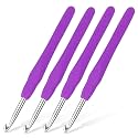 Iuuidu 4PCS 5.0mm SizeH Crochet Hooks, Ergonomic Handle Crochet Hooks