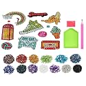 IVA Collection Gem Diamond Painting 5D Stickers, Mosaic Charms Stone Rhinestone Dots DIY Art and Craft Painting Kit for Kids Children Activity Create Stickers (Live Your Dream Savage)