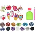 IVA Collection Gem Diamond Painting 5D Stickers, Mosaic Charms Stone Rhinestone Dots DIY Art and Craft Painting Kit for Kids Children Activity Create Stickers (Happy Birthday)