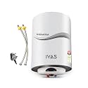 IVAS Thermosa 10 L Storage Water Heater, BEE 5 Star, ISI, 2000 W Heating Element, Rust & Shock Proof Metal Body, 5 Year Warranty on SS Tank, Indicator Lights, Free Installation & Connection Pipes