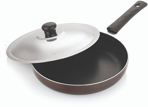 ivbox  mi-ifss 24cm induction base non-stick cookware frying pan fry pan 24 cm diameter with lid 15 l capacity aluminium non-stick induction bottom