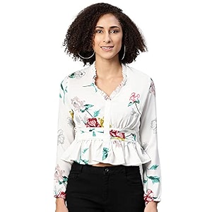 IVES Womens Printed Polyester Full Sleeves